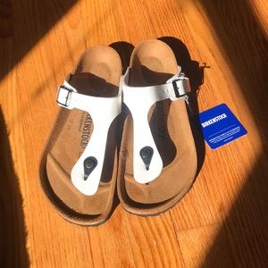 White Birkenstock Sandals